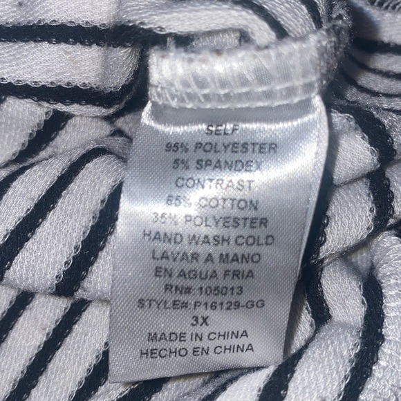 Glitzy Girlz 3X Striped Hoodie with Pink Hood - Picture 5 of 5